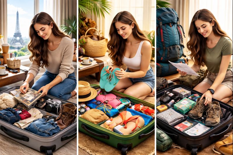 여행지별 해외여행 준비 체크 (도시, 휴양지, 장거리)