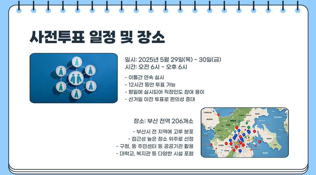 제21대 대선 부산 사전투표소 206곳 안내