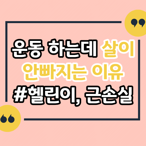 운동하는데-살이-안빠지는-이유