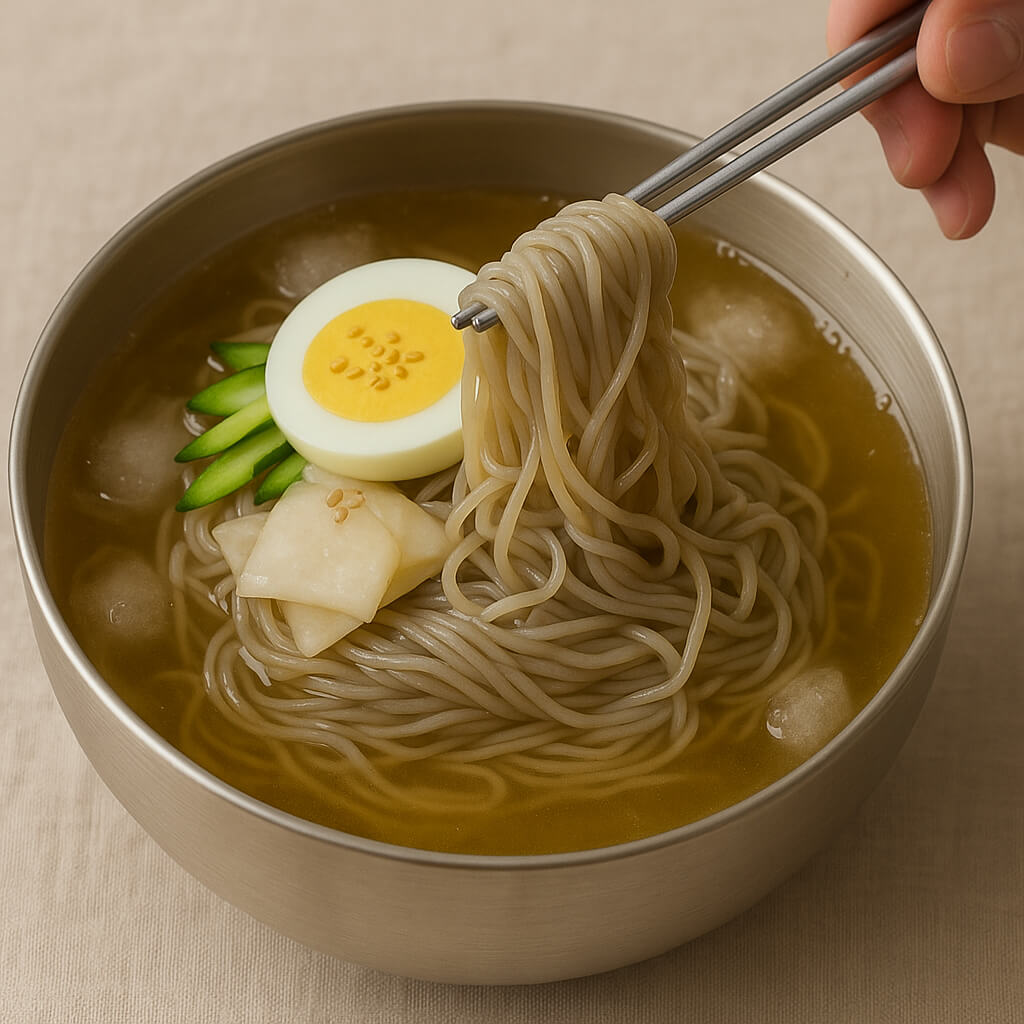 무더위 여름철에 잘 비벼먹는 물냉면