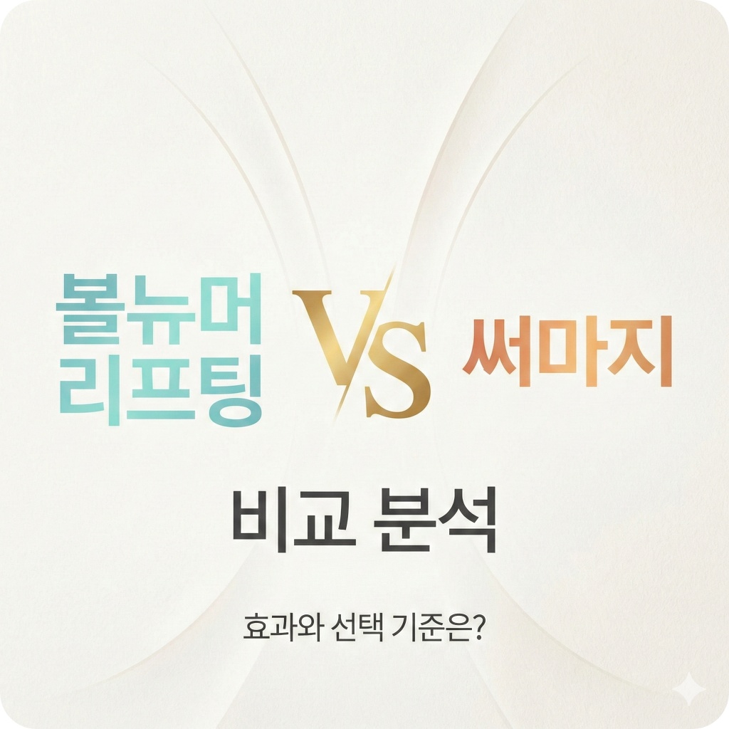 볼뉴머 리프팅 vs 써마지 비교