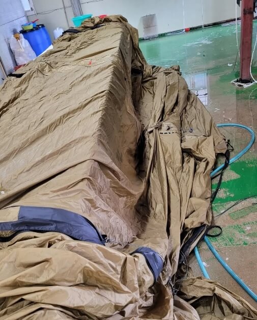 오늘N 일당백 텐트 세탁 전문가 경기도 화성시 에이스텐트세탁 (텐트세탁 부터 방수 코팅 수선)