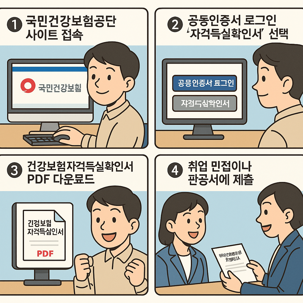 건강보험자격득실확인서 발급 방법 총정리