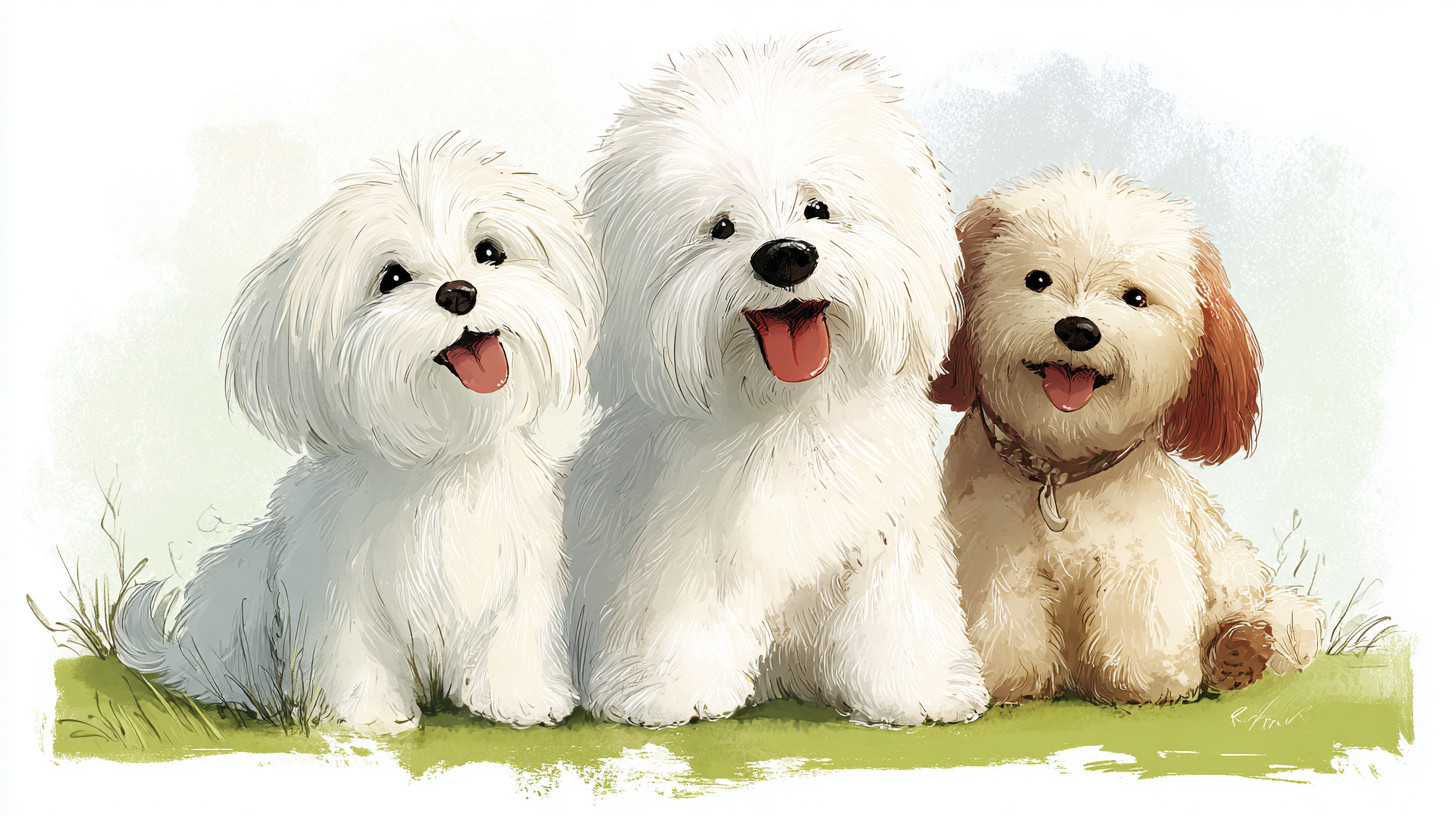 말티즈, 비숑 프리제, 꼬똥 드 툴레아 차이