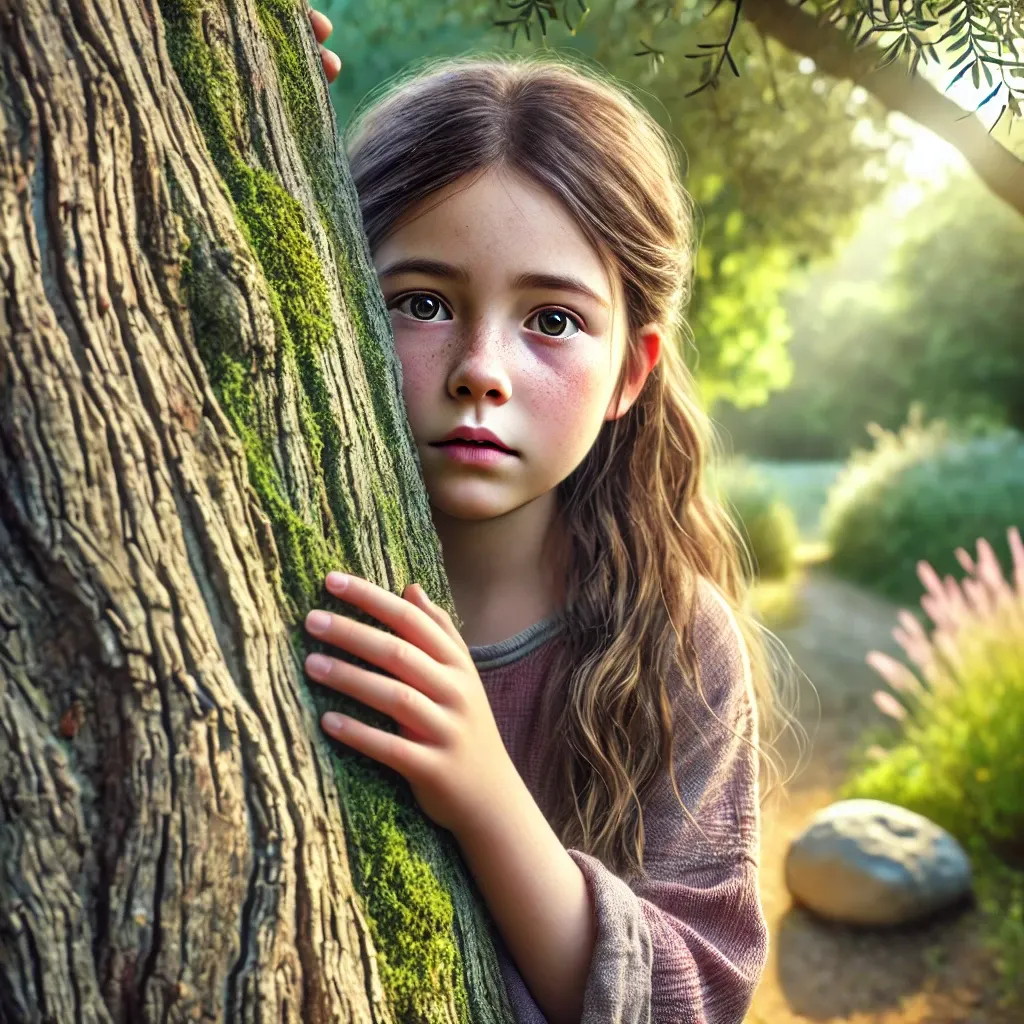 나무 뒤에 몸을 숨기는 꿈