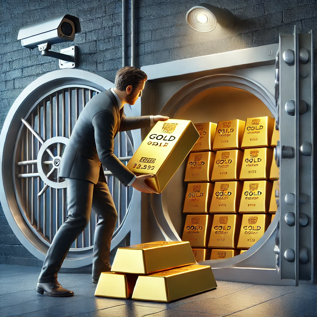 금 ETF 와 실물 금 관련 사진