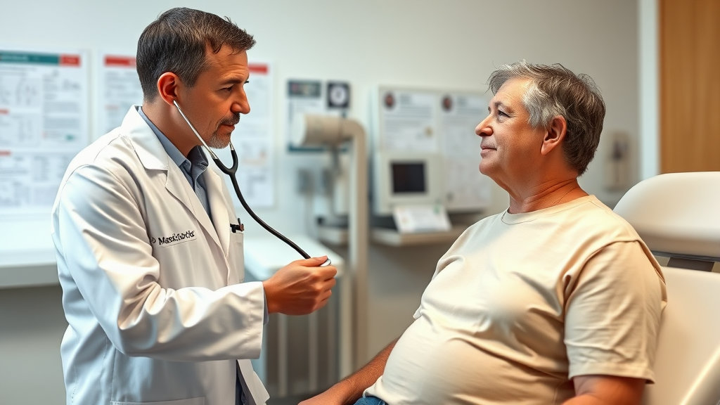 청진기로 건강을 체크하는 의사