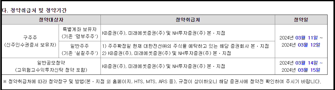 다트공시 - 유상증자 일정 확인방법