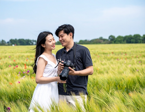 고창 청보리 산책로 전경