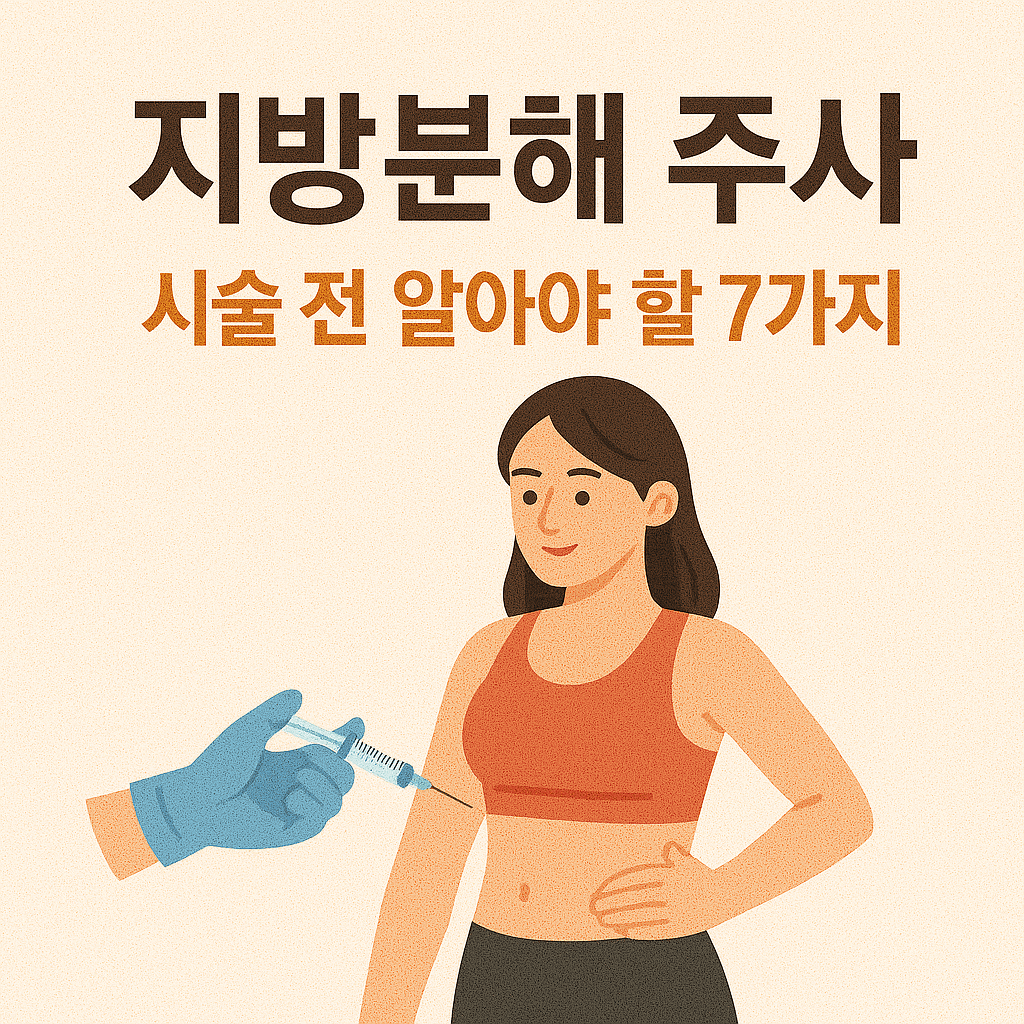 지방분해 주사, 시술 전 알아야 할 7가지