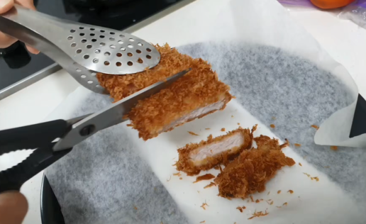 바삭해진 돈까스