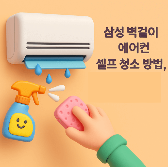 삼성 벽걸이 에어컨 셀프 청소 방법, 10만 원 아낄 수 있어요!
