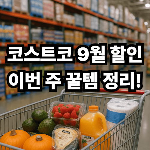 코스트코 9월 둘째주 할인 행사 │ 알뜰 쇼핑 꿀팁 총정리