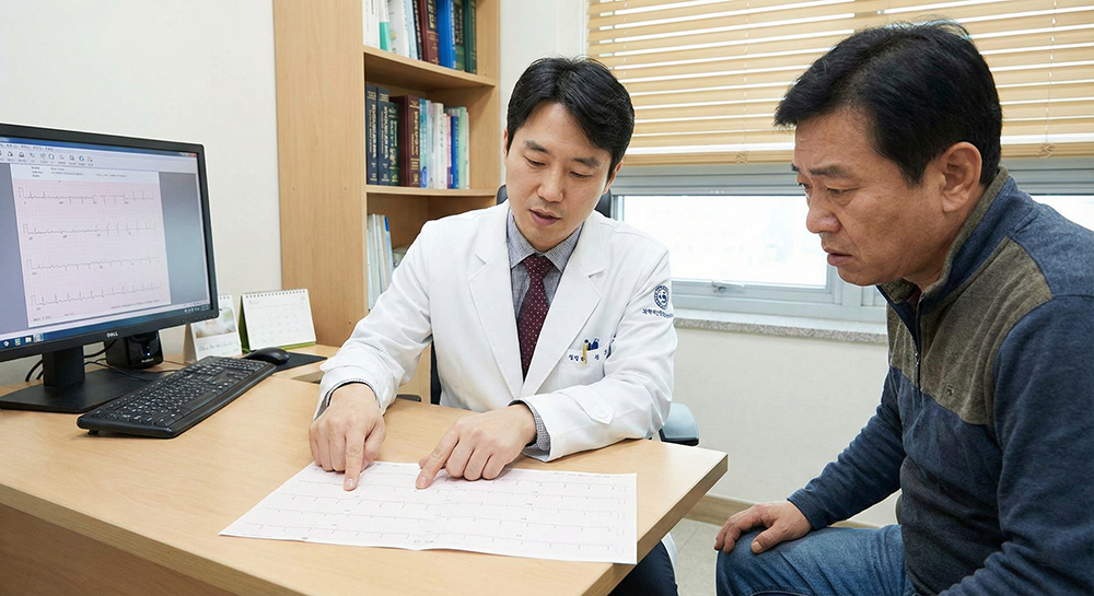 심근경색 진단 방법, 심전도 검사 해석, 관상동맥 질환 상담, 심장 전문의 진료, 심혈관 검사 필요성