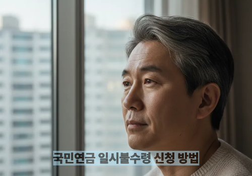 국민연금 일시불수령 신청 방법