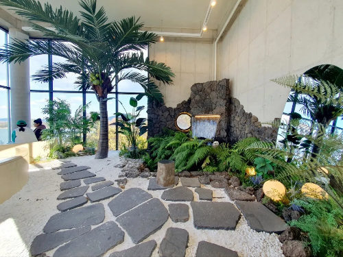 블루온-카페-내부-입구