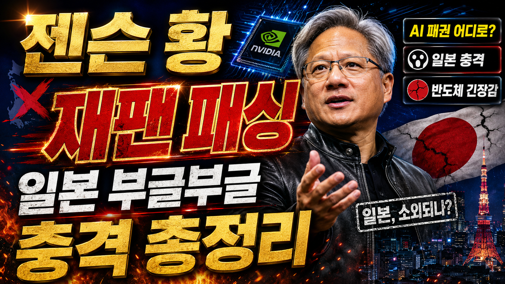 재팬 패싱 충격 닛케이 긴급 경고젠슨 황 한국&middot;대만 방문일본만 쏙 빠졌다"