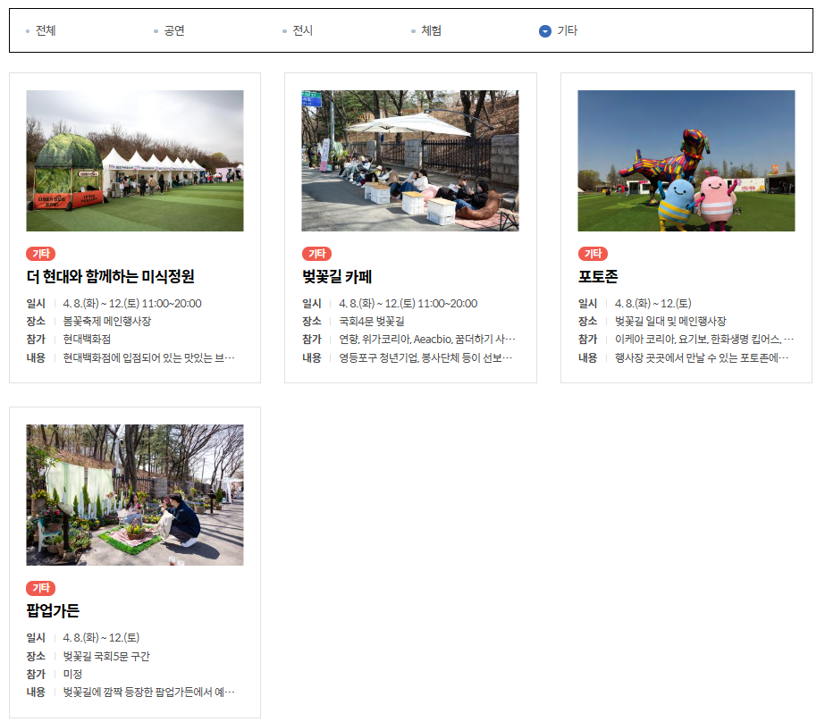 영등포 여의도 봄꽃축제 2025 맛집 주차 꿀팁정리