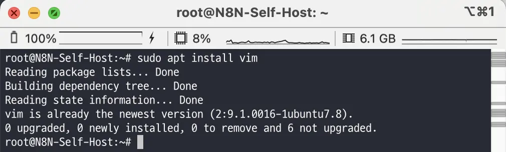 sudo apt install