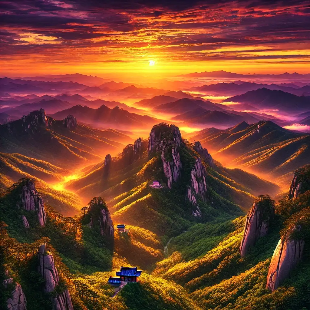 대구 팔공산 해돋이