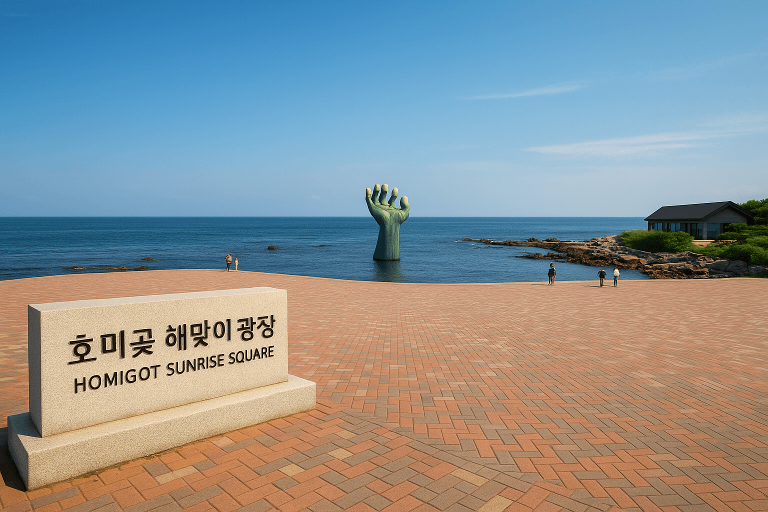 8월 경북 포항 호미곶 해맞이 광장에서 즐기는 감동적인 여름 여행