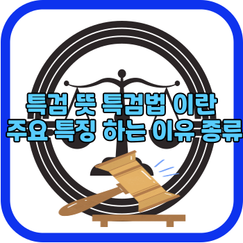 특검 뜻 특검법 이란 주요 특징 하는 이유 종류