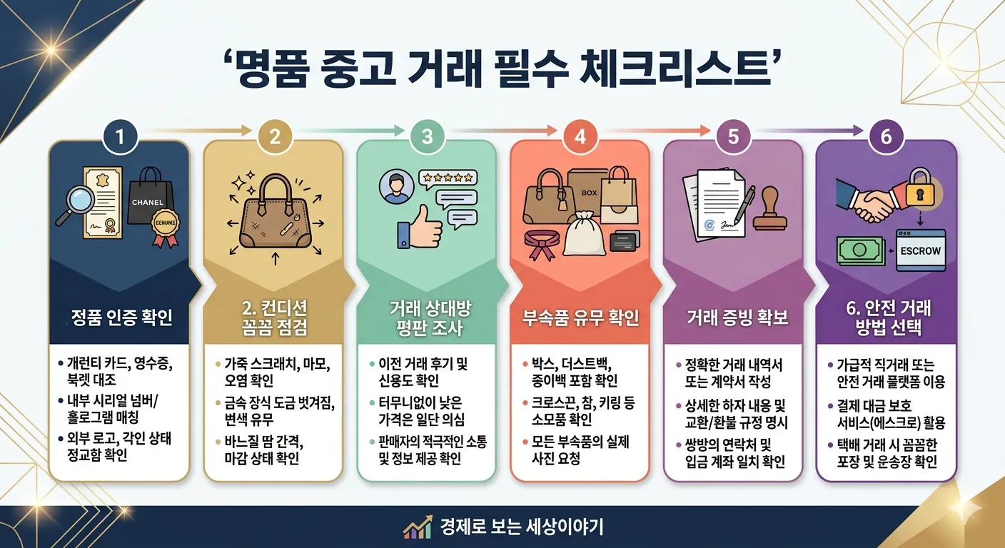 명품 중고 판매 가치를 높이는 보관 방법 및 필수 부속품 체크리스트 가이드