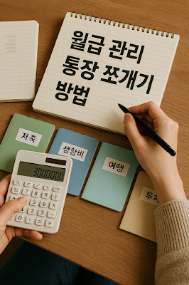 월급 관리 통장 쪼개기 방법