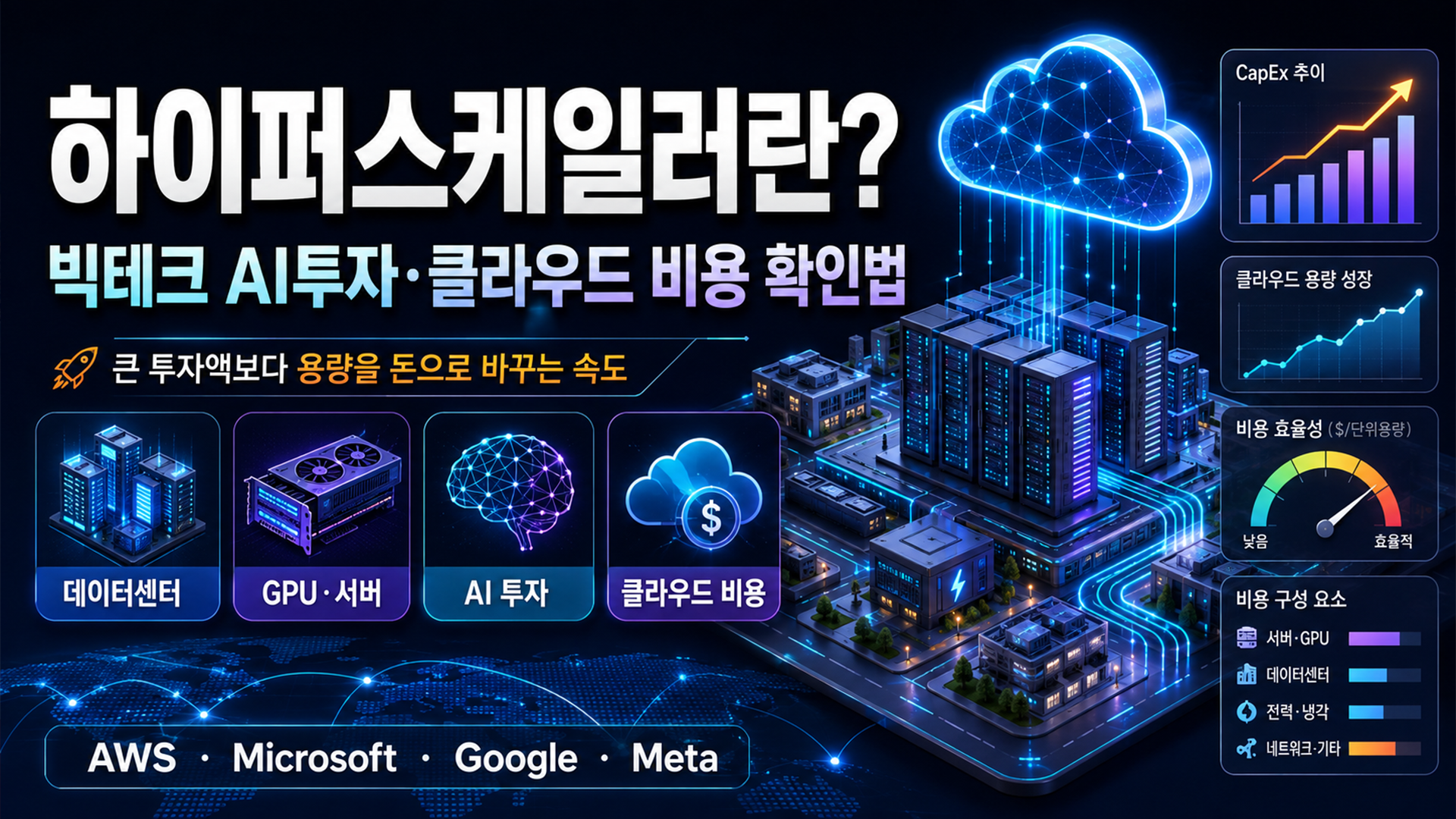 하이퍼스케일러란? 빅테크 AI 투자 · 클라우드 비용 확인법 썸네일