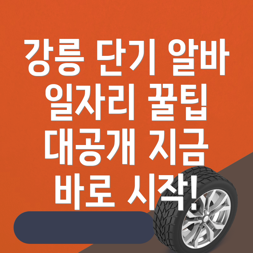 강릉시 아르바이트