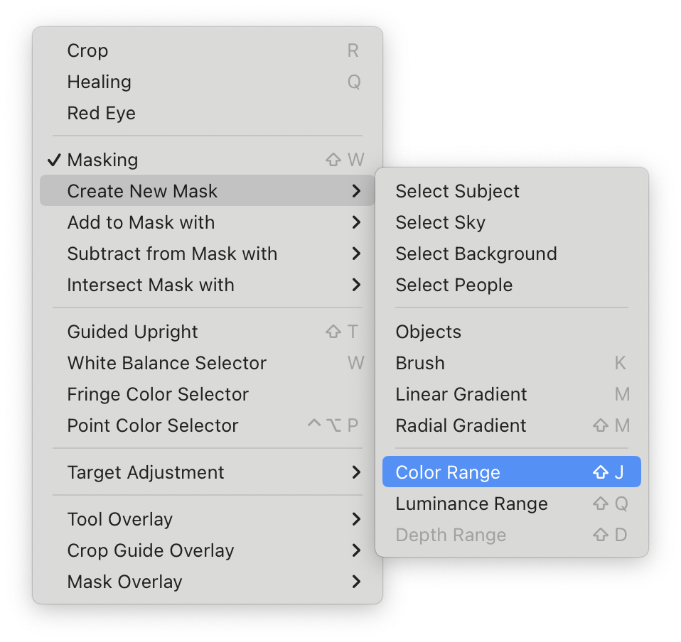 어도비 라이트룸 범위 마스크 사용하는 방법