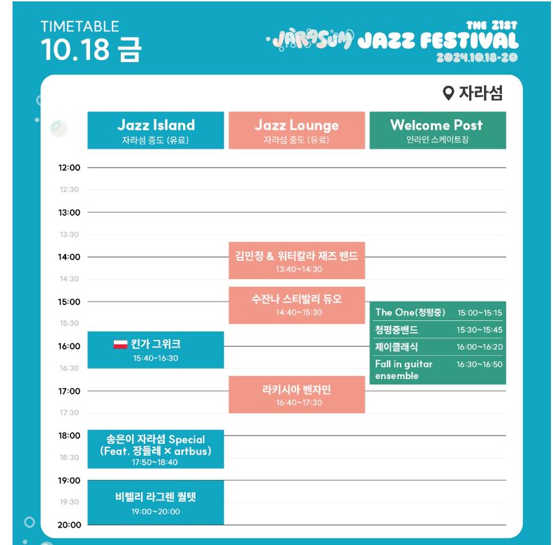 10/18-라인업
