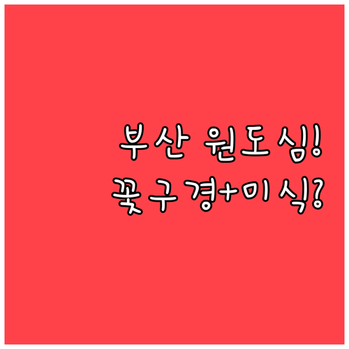 3월 부산 여행 중구 원도심에서 즐기..
