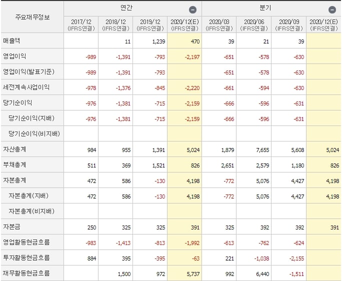 sk바이오팜_재무제표