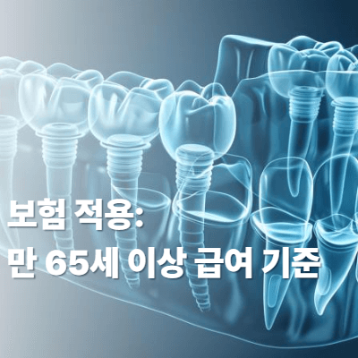 보험 적용: 만 65세 이상 급여 기준