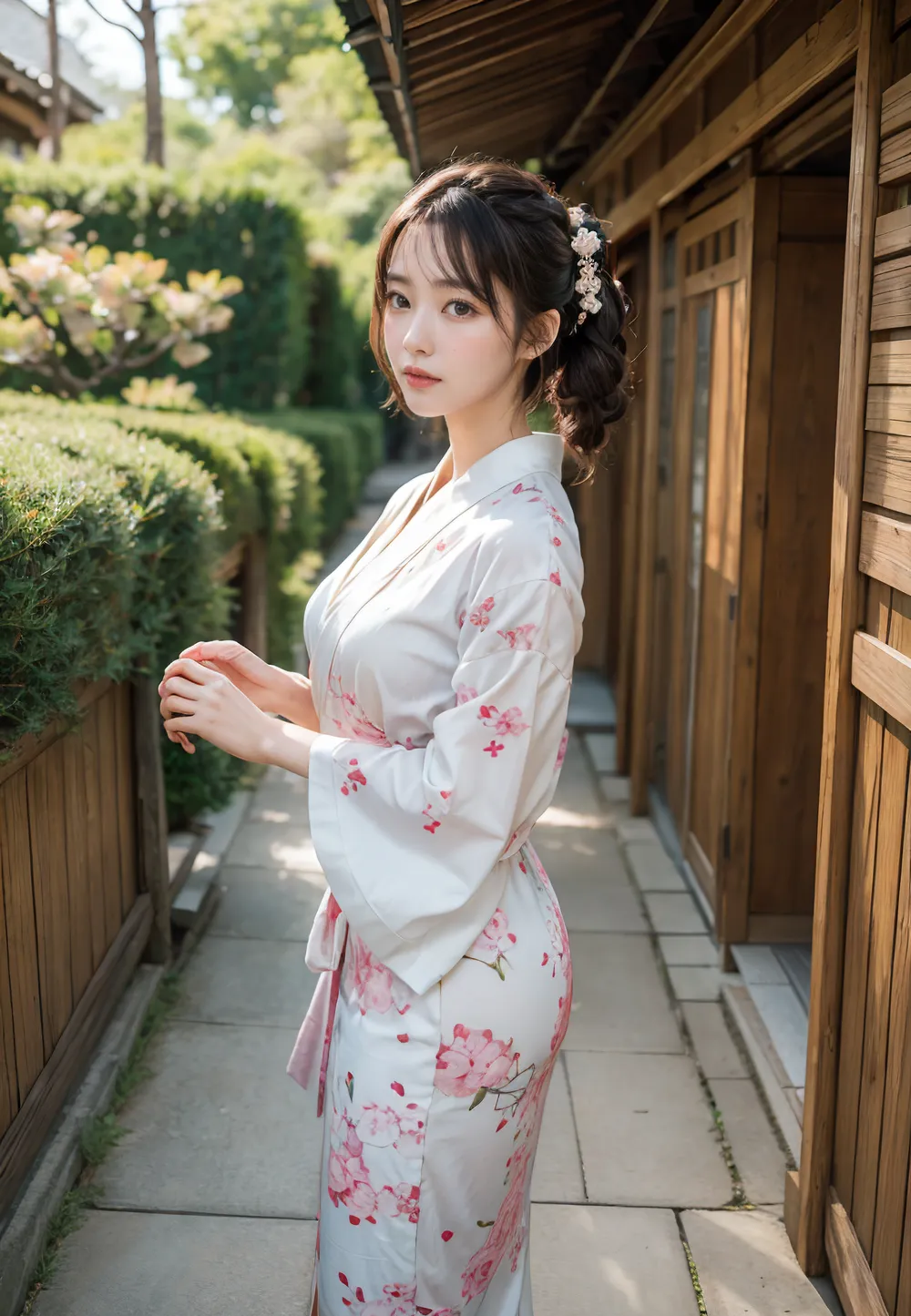 WEBUI AI 실사 일본 의상 기모노