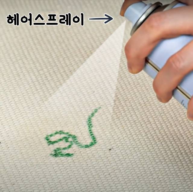 알아두면 편리한 생활의 지혜 카페트 크레파스 지우기