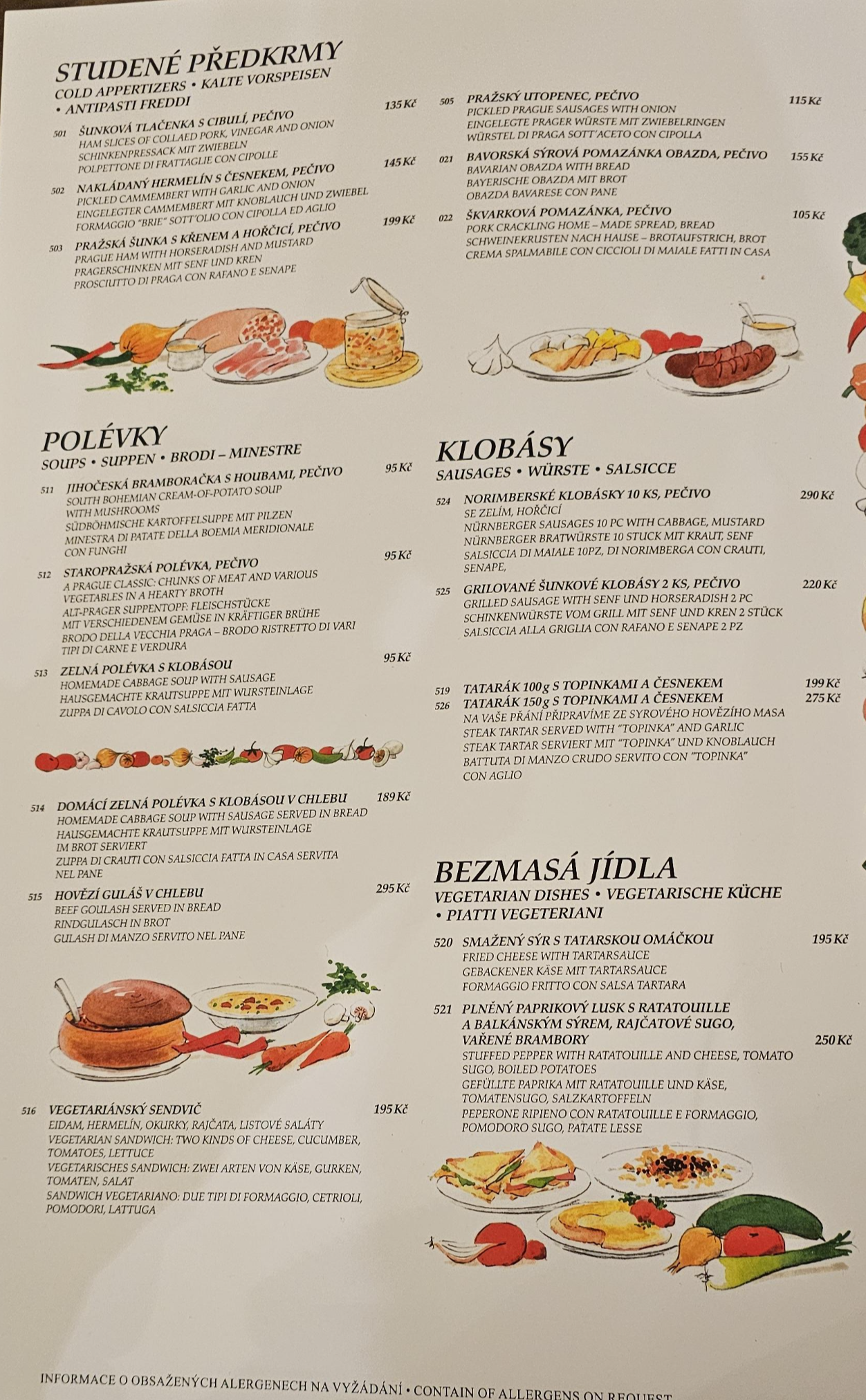 프라하 꼴레뇨 맛집 글라비쿠