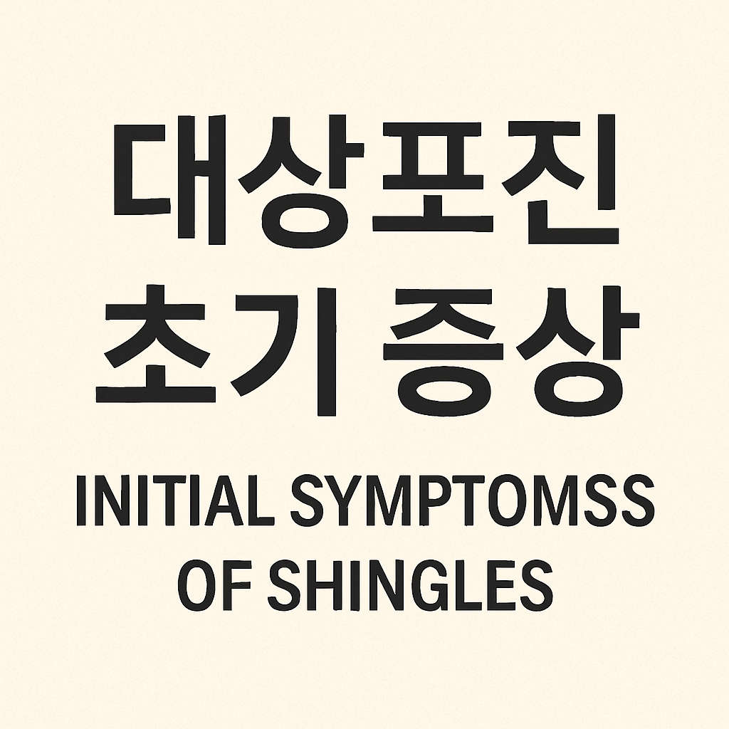 대상포진 초기증상-사진