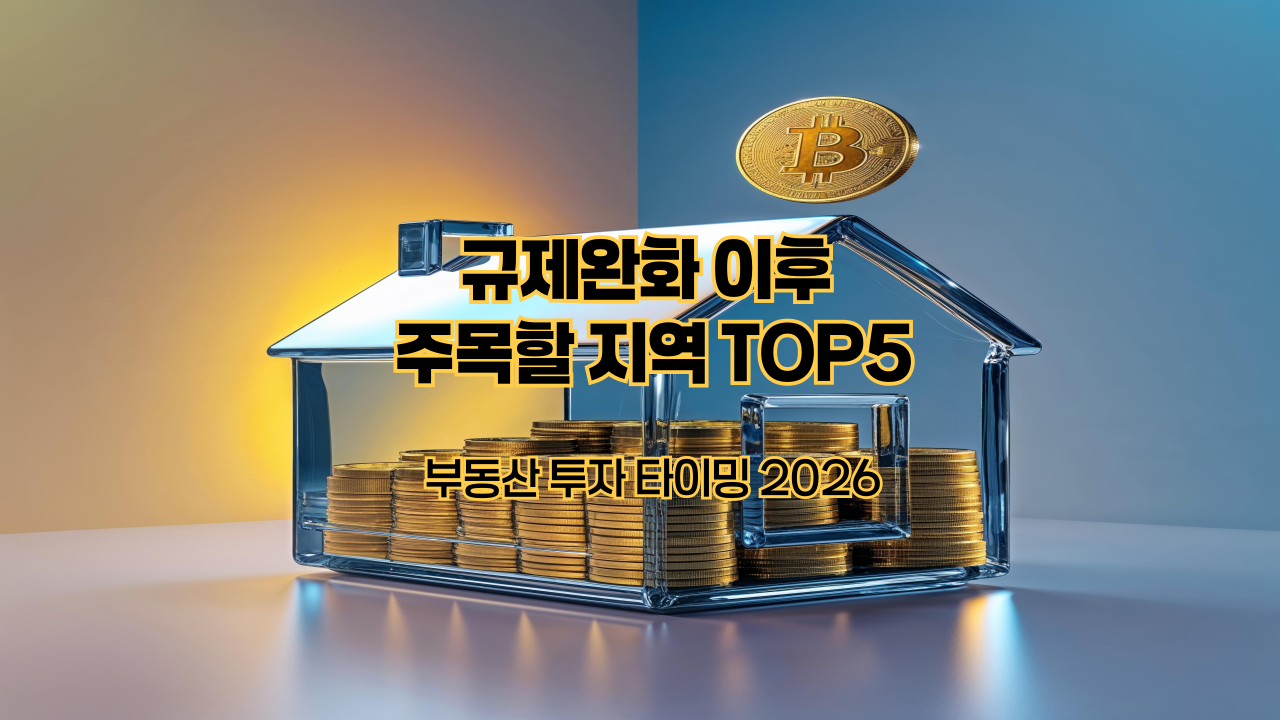 부동산 투자 타이밍 2026|규제완화 이후 주목할 지역 TOP5