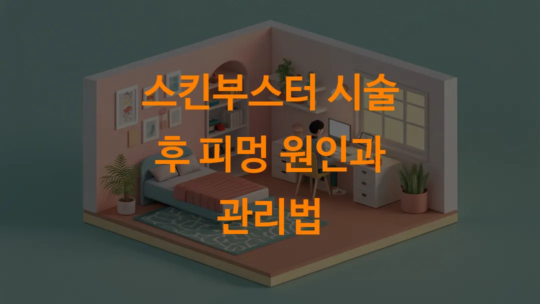 스킨부스터 시술 후 피멍 원인과 관리법