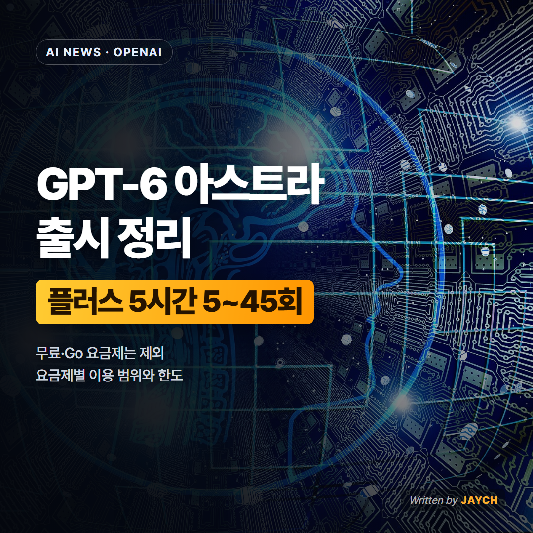 GPT-6 아스트라 출시 썸네일 - 인공지능 이미지