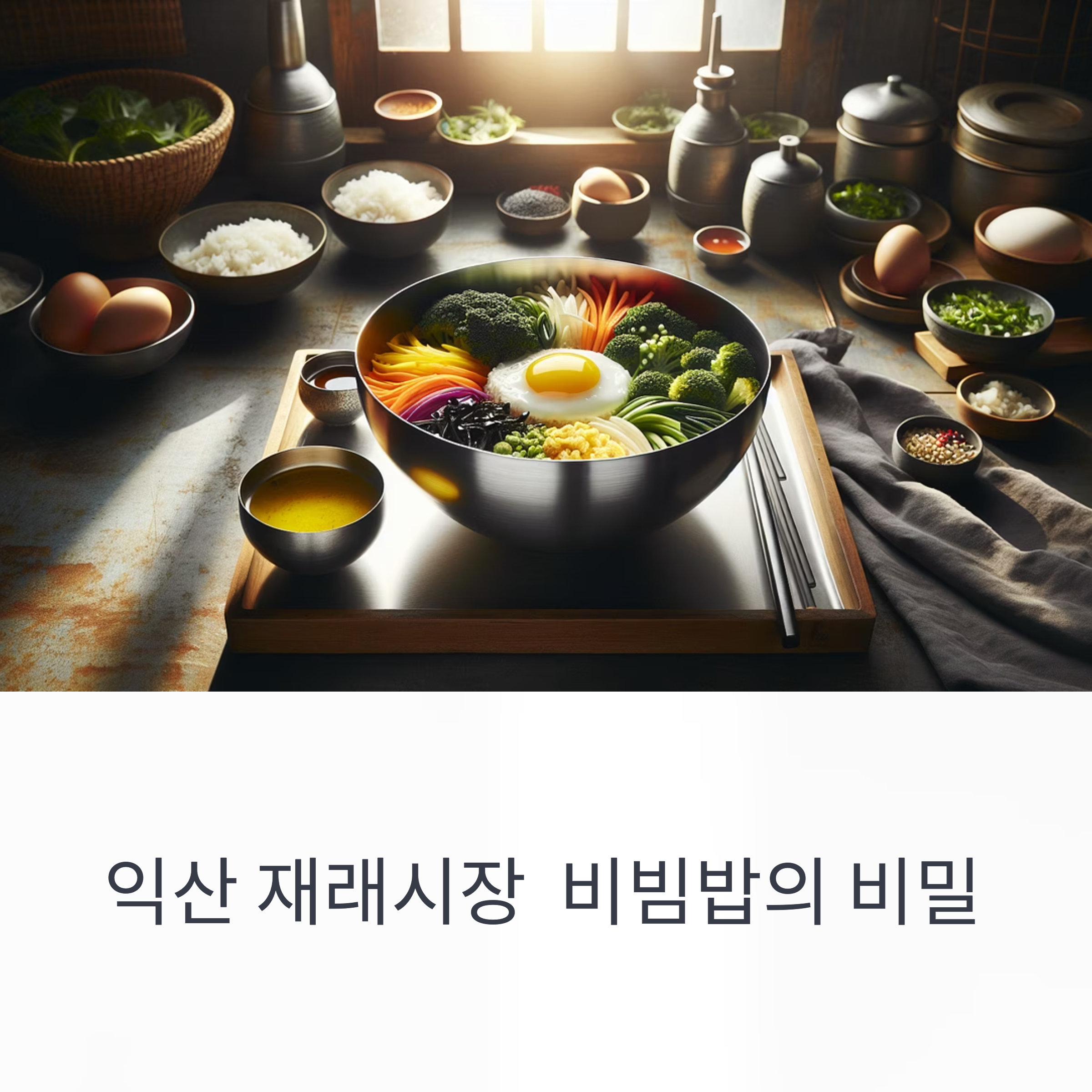 익산 재래시장에서 맛보는 진짜 비빔밥