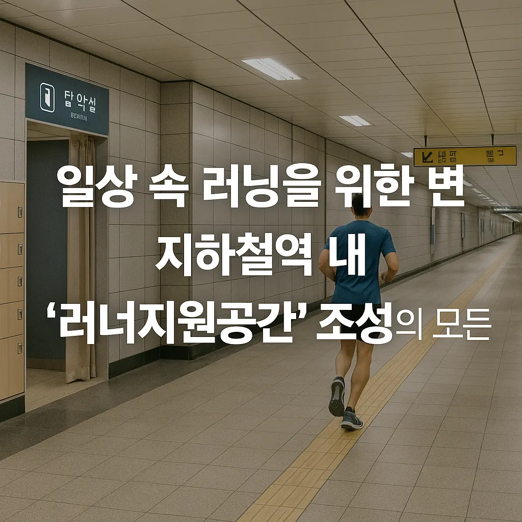 지하철역 내 러너지원공간 조성