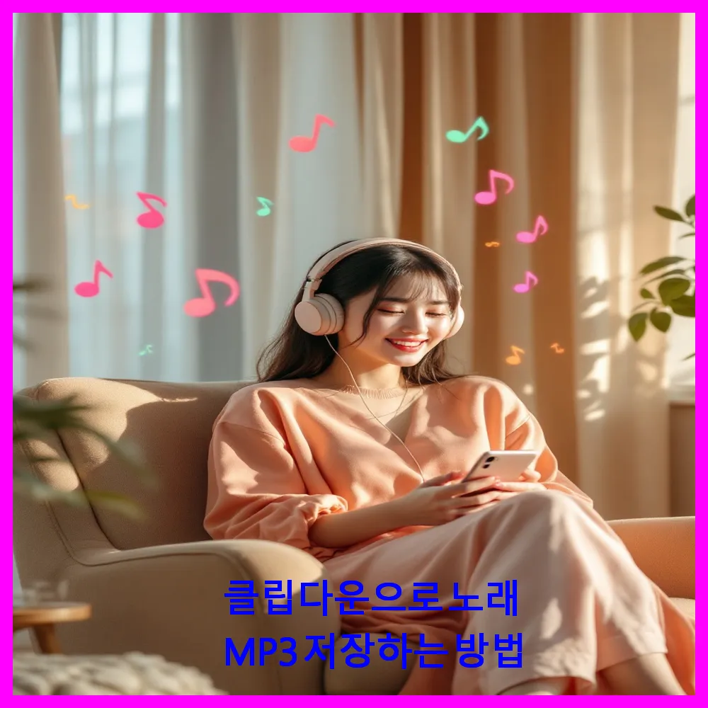 클립다운으로 노래 MP3 저장하는 방법