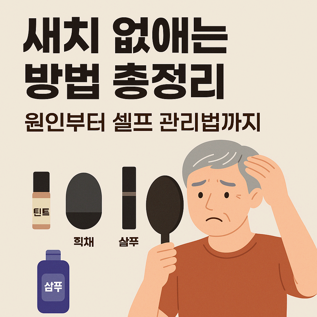 새치 없애는 방법 총정리