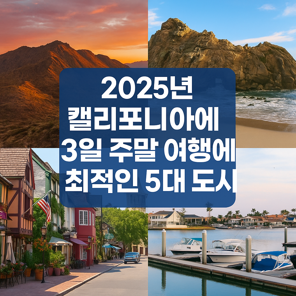 캘리포니아 감성 여행 제대하는 방법 보기