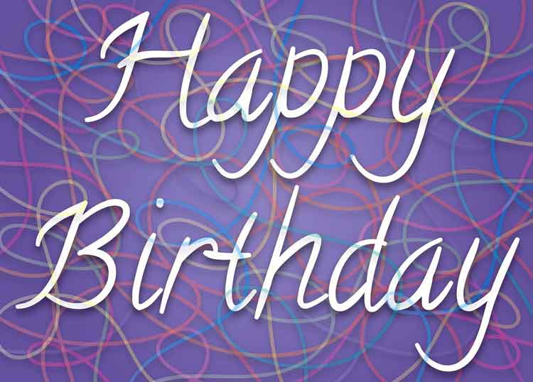 생일축하한다가-영어로-써있음