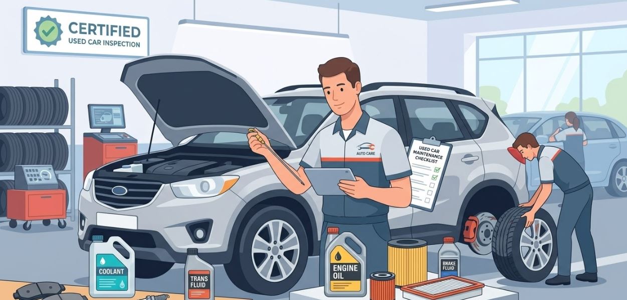 중고차 필수 소모품 교체 목록 (엔진오일, 브레이크, 필터 점검 가이드) 이미지