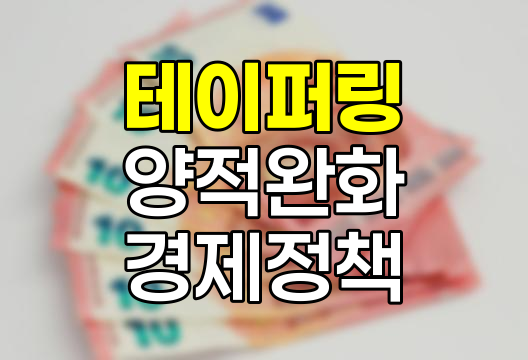 테이퍼링과 양적완화, 경제 정책의 양면성